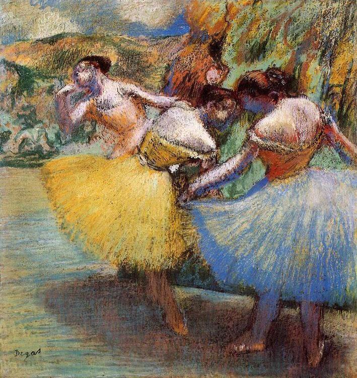 Edgar Degas Three Dancers II